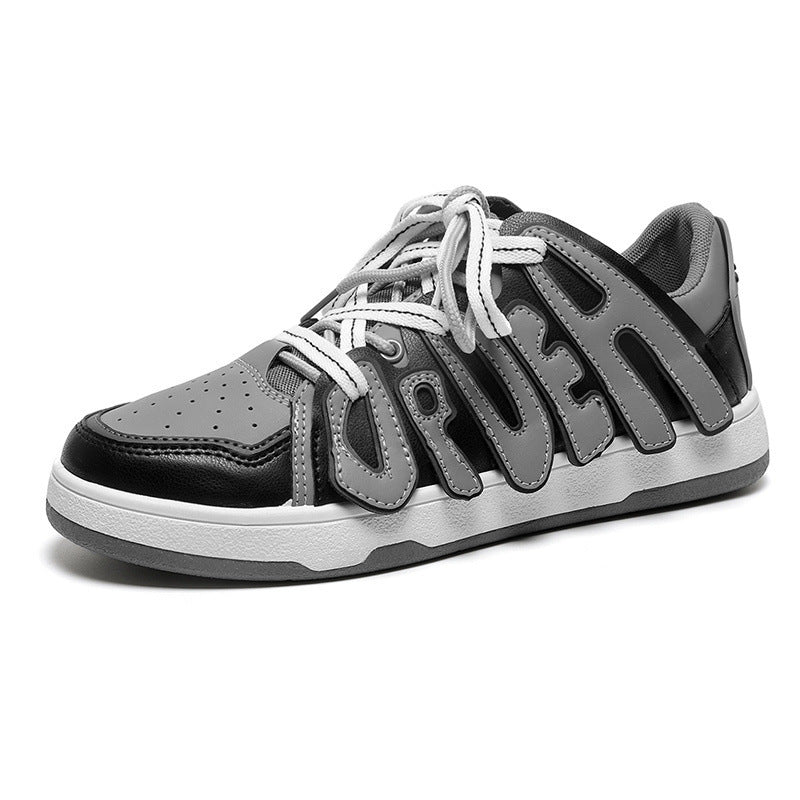 Men And Women Low-top Letter Niche Board Shoes