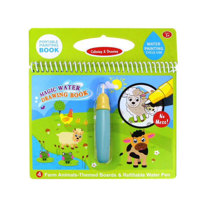 Children's Picture Books Water Painting Can Be Used Repeatedly With Clear Water Sketch Book Kindergarten Painting Water Album Eight Bags