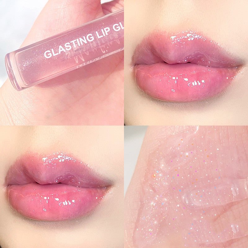 Water-light Beautiful Lip Gloss Lip Glaze With Flashing Toot Lip Lip Gloss For Men And Women Students Beginners Plump Jelly Color