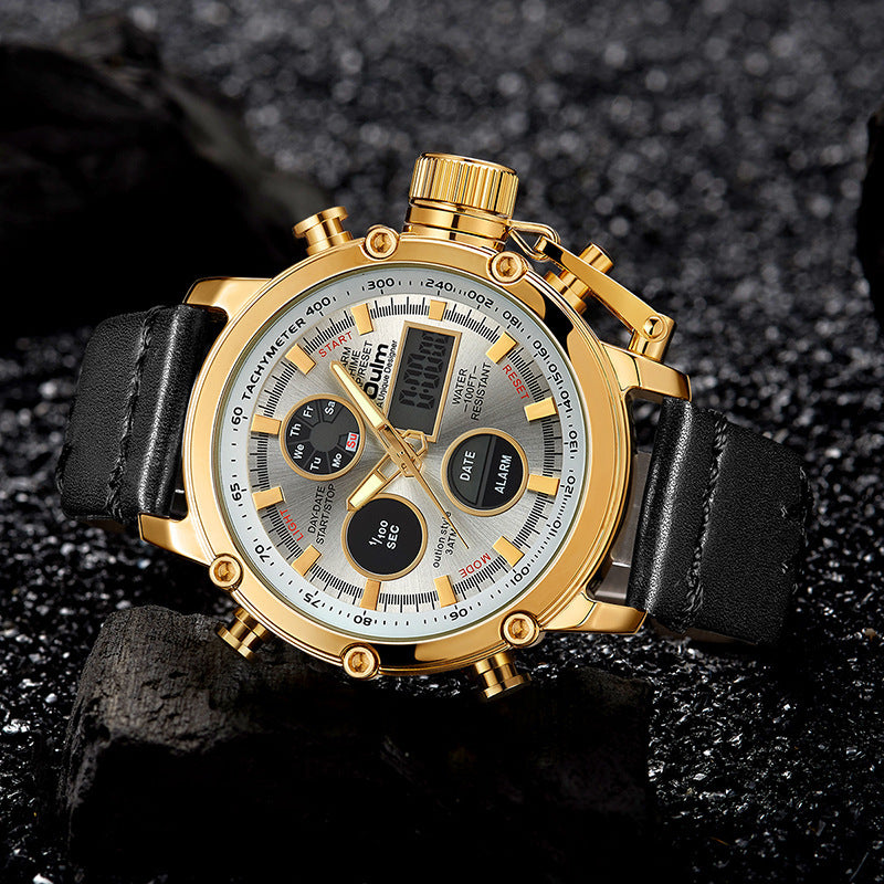 Men's Dual Movement Multi-function Outdoor Waterproof Sports Watch