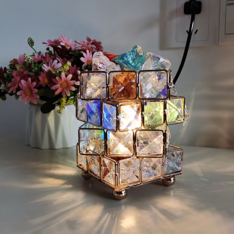 Cute Mini Creative European Table Lamp Modern Led Crystal Bedroom Table Lamp Night Lights Crystal Lampe Bureau Room Decor