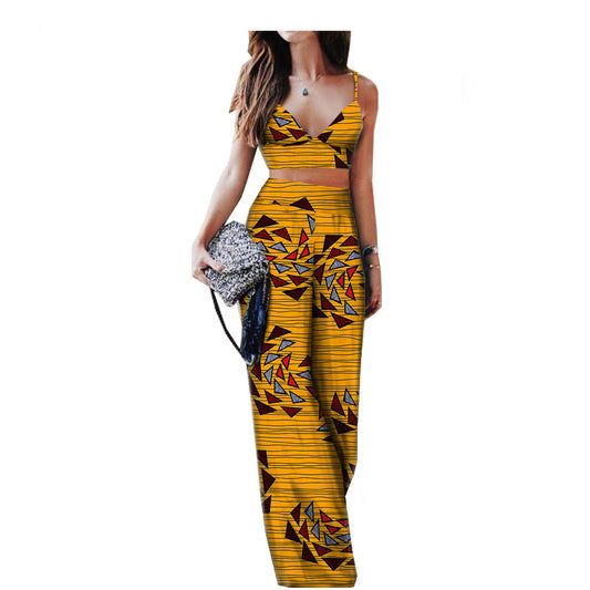 African Print Ladies Two Piece Suit