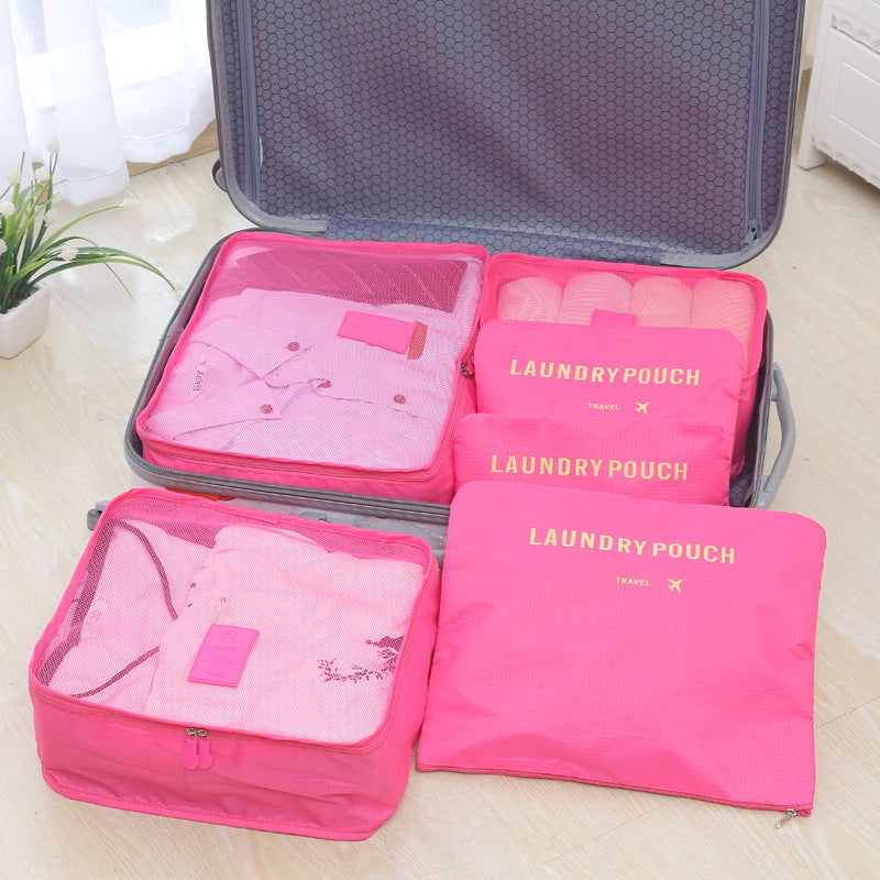 Korean Travel Storage Bag Six Luggage Storage Bags