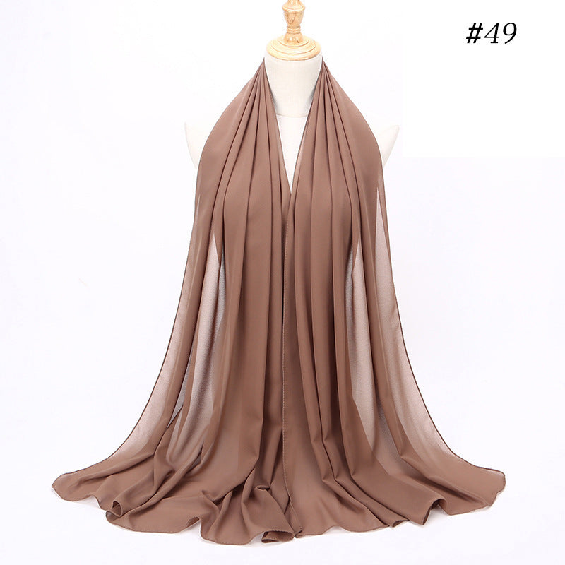 Pearl Chiffon Scarf Malaysia Bubble Chiffon Scarf Foreign Trade Scarf Chiffon Scarf