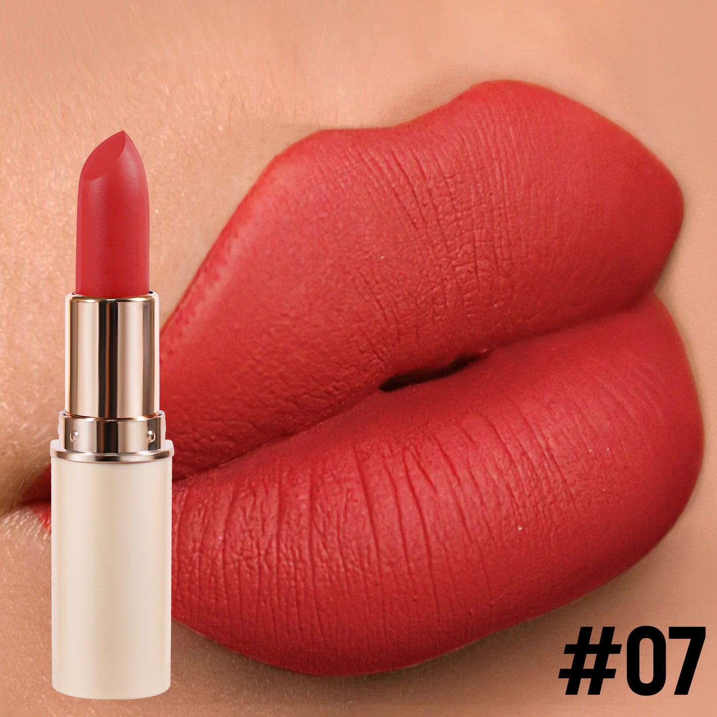 8 Color Matte Lipstick Half Cylinder Design Waterproof