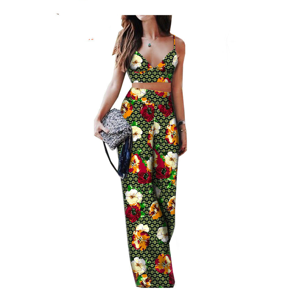 African Print Ladies Two Piece Suit