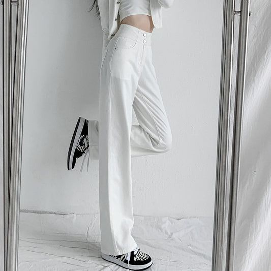 Loose Slim And Drapey Ripped Wide-leg Pants