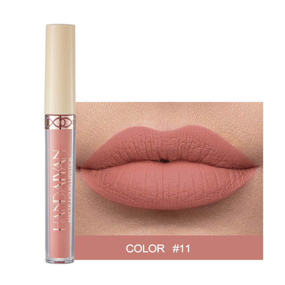 Matte Finish Velvet 12 Colors Lip Gloss Liquid Lipstick Lip Glaze