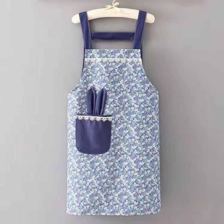 Cute Rabbit Ears Work Korean Version Cooking Apron