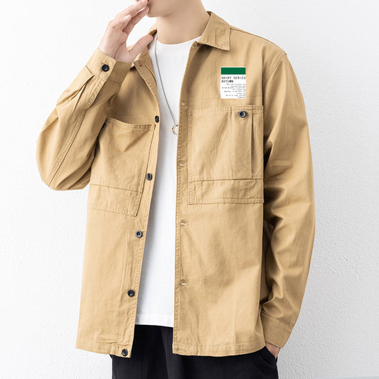 Business Cotton Shirt Men's Coat