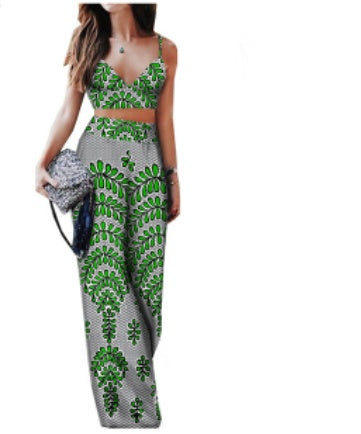 African Print Ladies Two Piece Suit