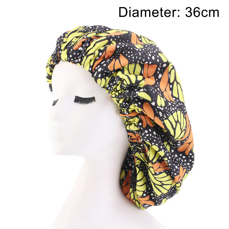 Oversized African Print Double Sleeping Hat