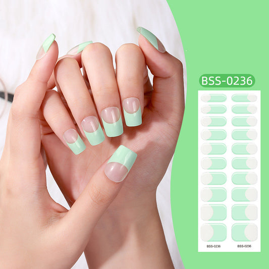 Gel Nail Art Sticker Semi-curing Gel