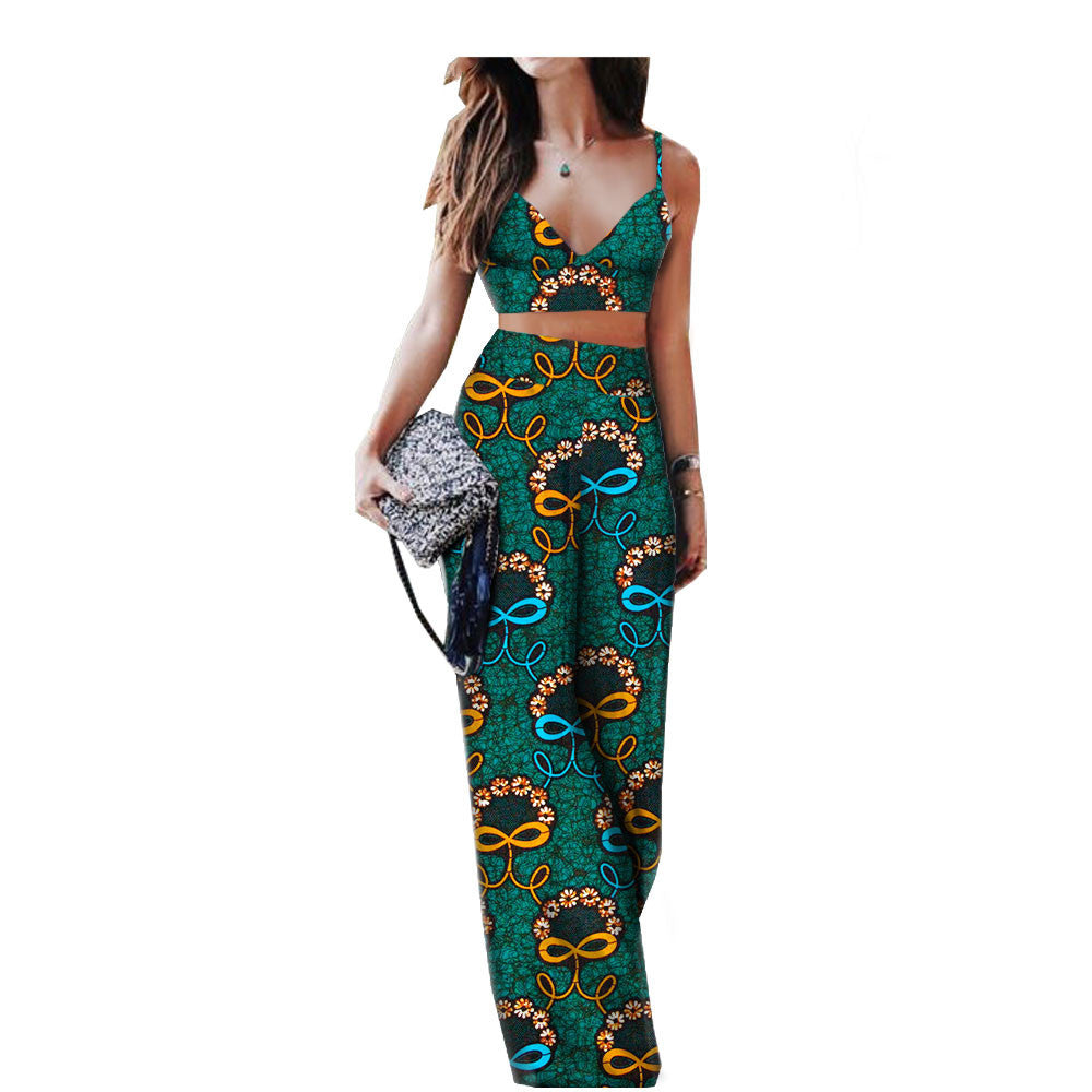 African Print Ladies Two Piece Suit