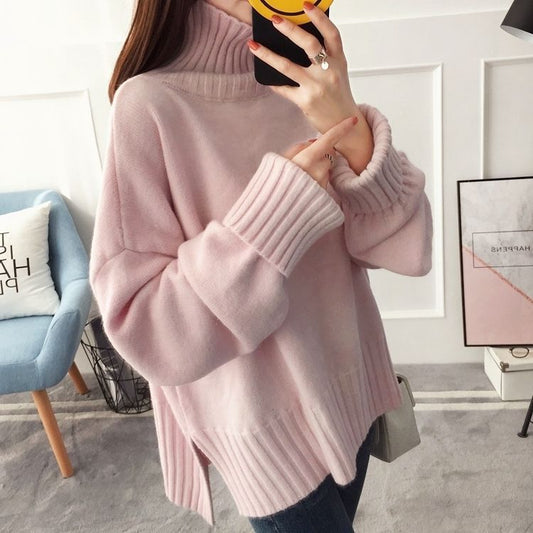 Turtleneck Sweater Women Pullover Fashion Thickening