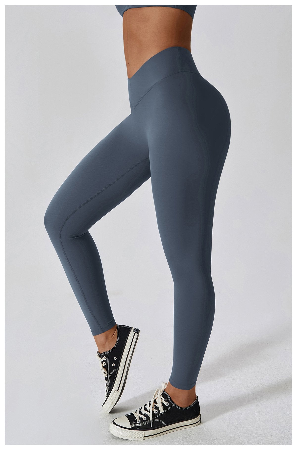 High Waist Abdominal Hip Lifting Naked Yoga Pants Quick-drying Fitness Running Pants Outer Wear Tight Sports Pants 8110