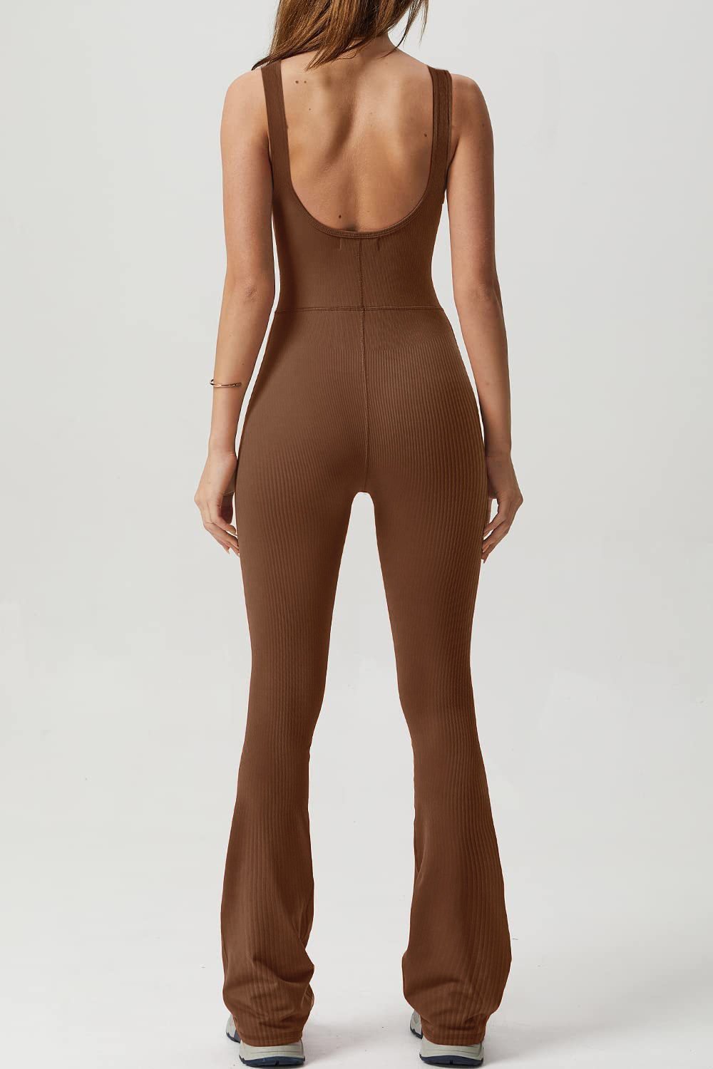 Fashion Clothing 2023 New Tight Stretch Solid Color Jumpsuit