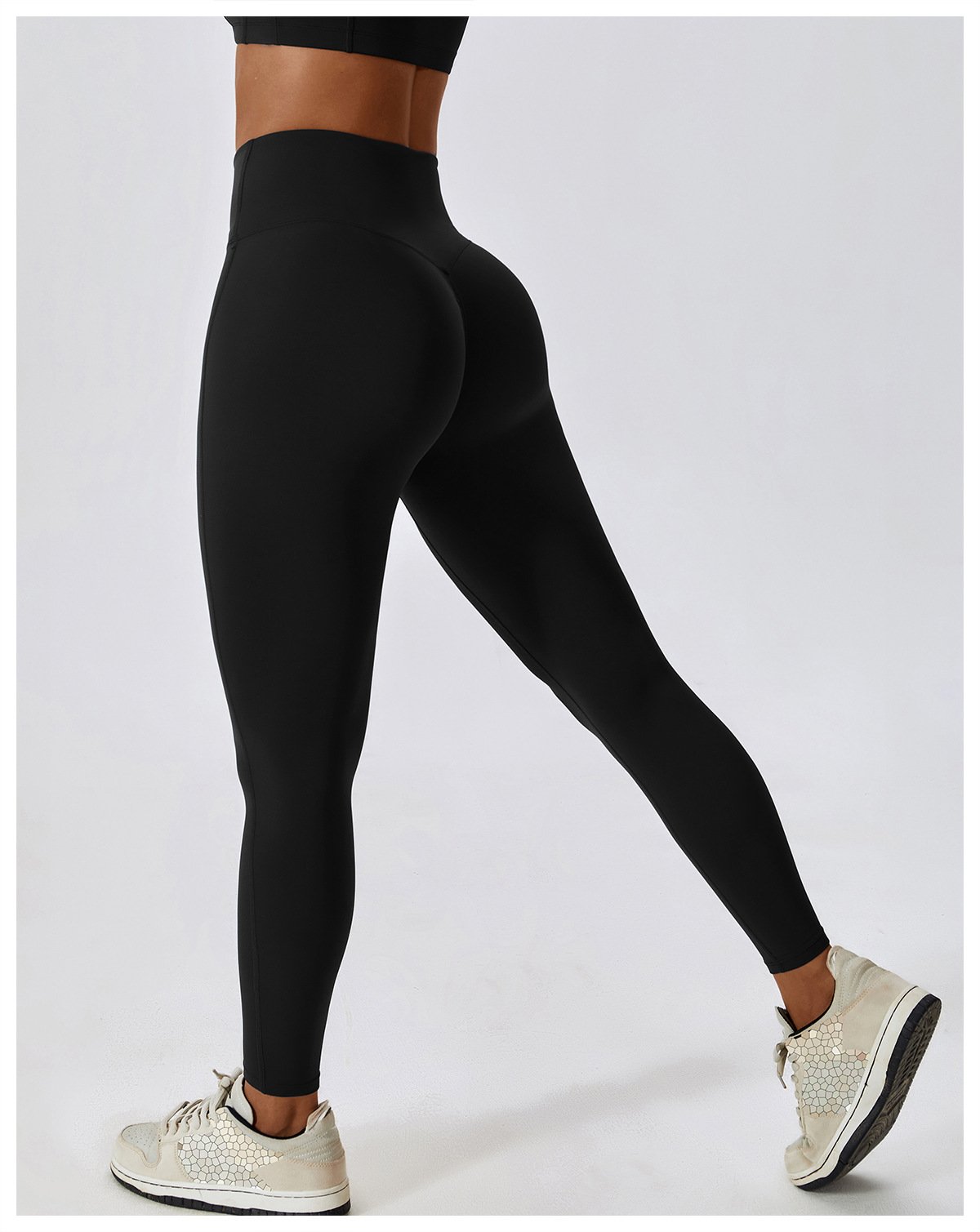 Quick-drying Naked Hip Lifting Yoga Pants Women's Belly Tight High Waist Fitness Pants Outdoor Running Leggings