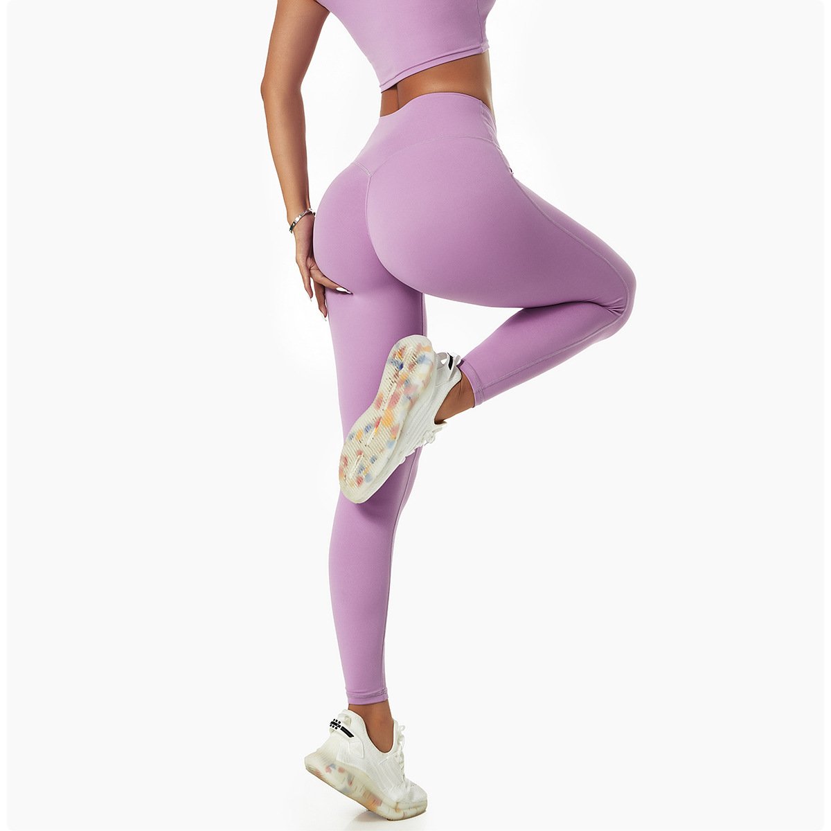 Cloud Sense Quick-drying Yoga Pants Women's High Waist Hip-lifting Running Tights Outer Wear Sports Naked Sense Fitness Pants