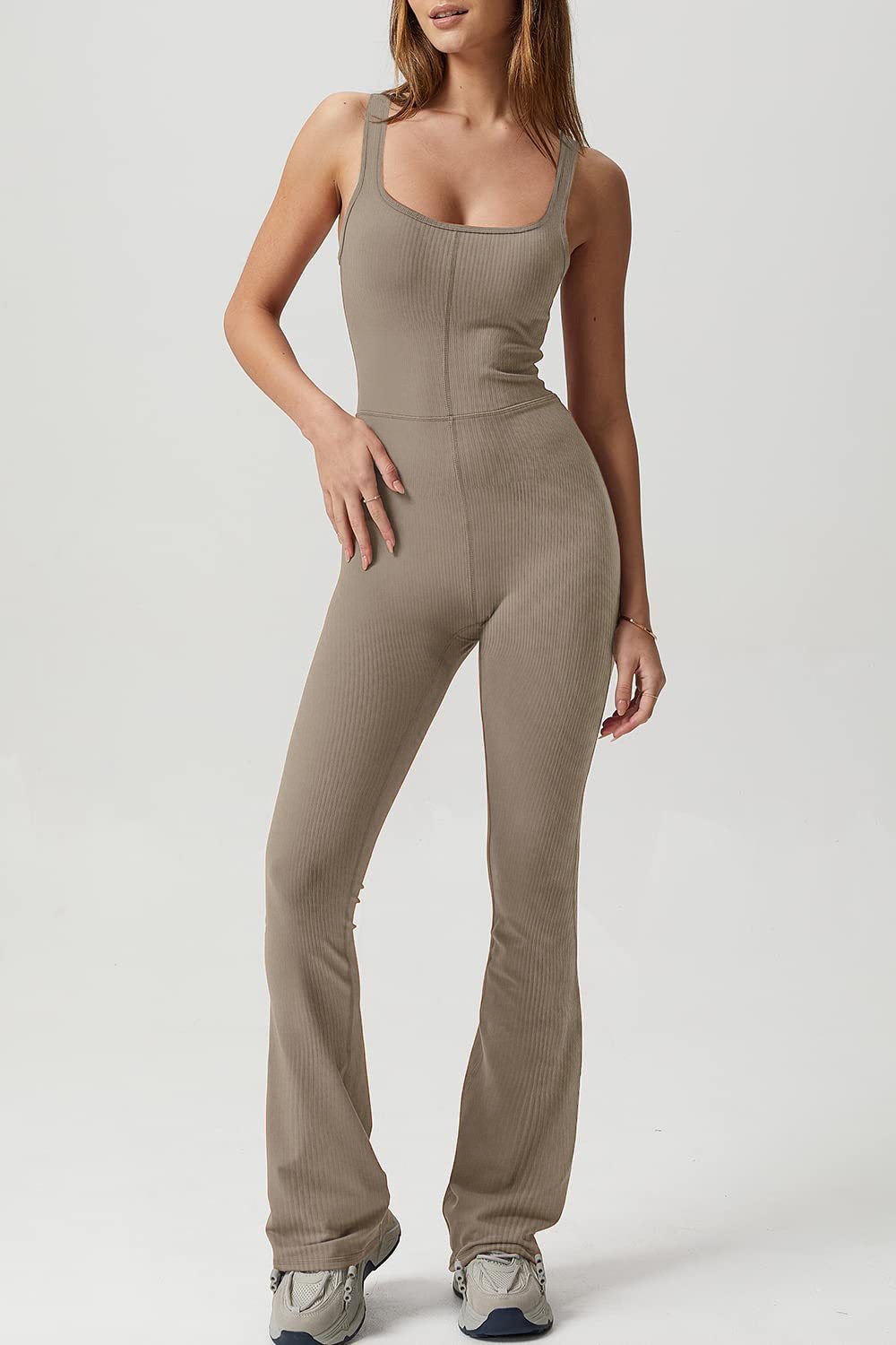 Fashion Clothing 2023 New Tight Stretch Solid Color Jumpsuit