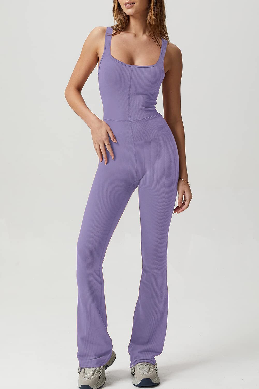 Fashion Clothing 2023 New Tight Stretch Solid Color Jumpsuit