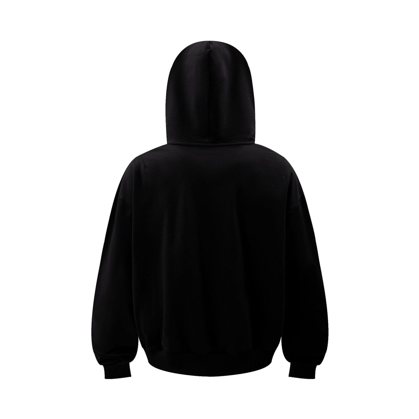 American Style Trendy Brand Solid Color Simple Deconstruction Stitching Loose Hooded Sweater Hoodie Hip-Hop Street Jacket