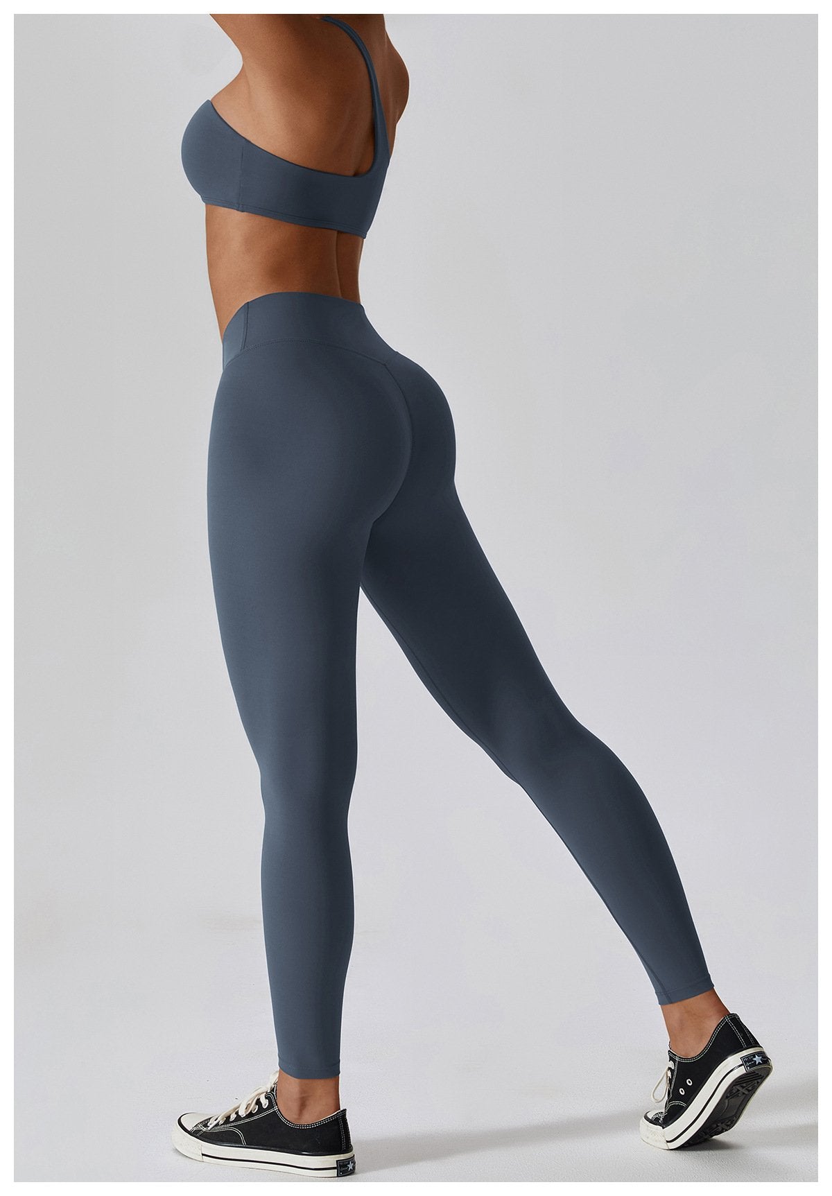 High Waist Abdominal Hip Lifting Naked Yoga Pants Quick-drying Fitness Running Pants Outer Wear Tight Sports Pants 8110