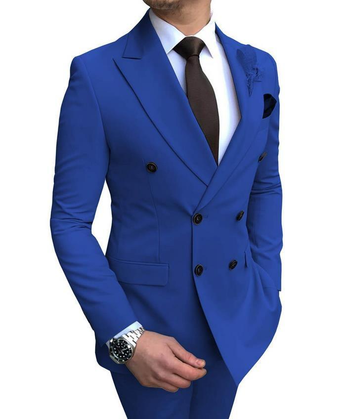 Men's Suit Suit Men's Business Professional Dress Salesman's Work Clothes Casual Suit Groom's Wedding Clothes