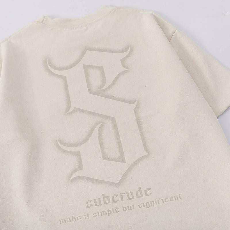 Streetwear Vintage Graphic Print T Shirt Loose Tees Top Suede Short Sleeve Hip Hop Fashion Summer Casual