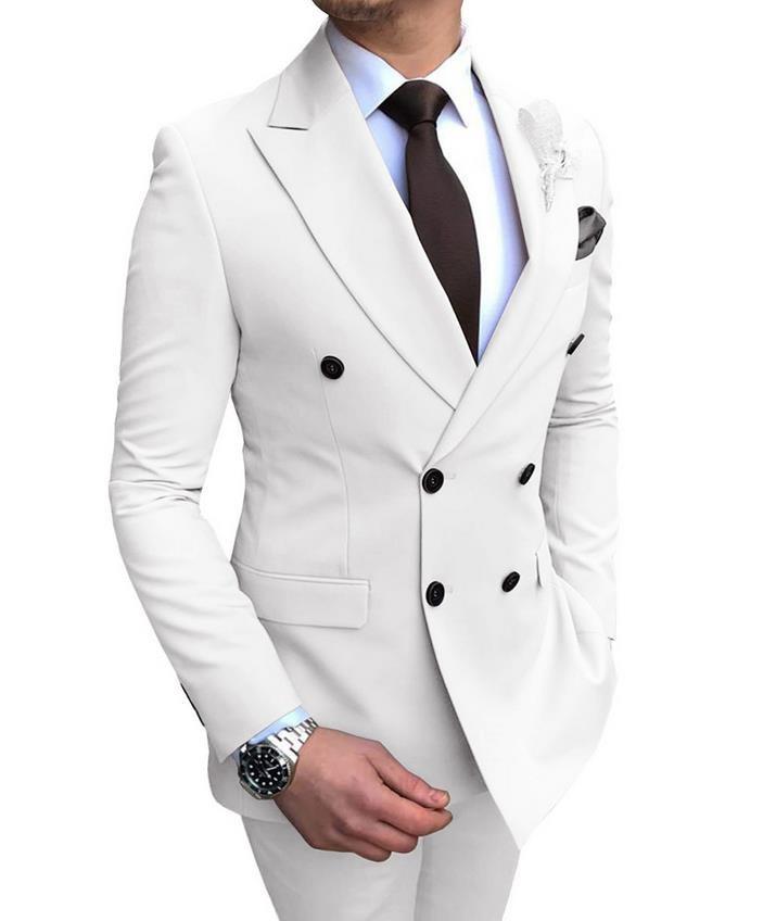 Men's Suit Suit Men's Business Professional Dress Salesman's Work Clothes Casual Suit Groom's Wedding Clothes