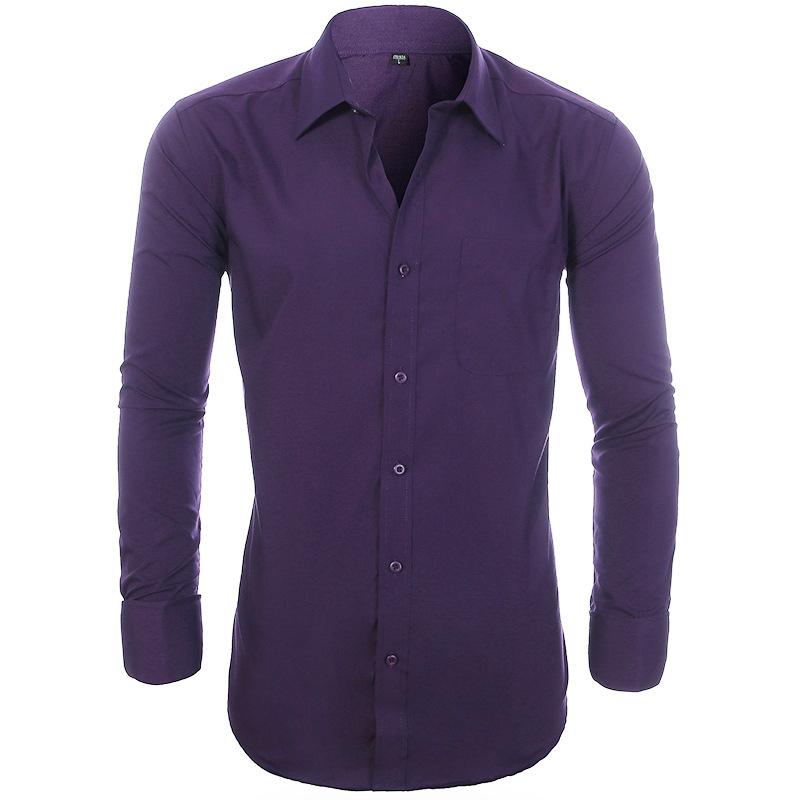 Cross-border Hot Sale Amazon Men's Shirt Men's Casual American Shirt Business High-end French Cufflinks Men's Shirt