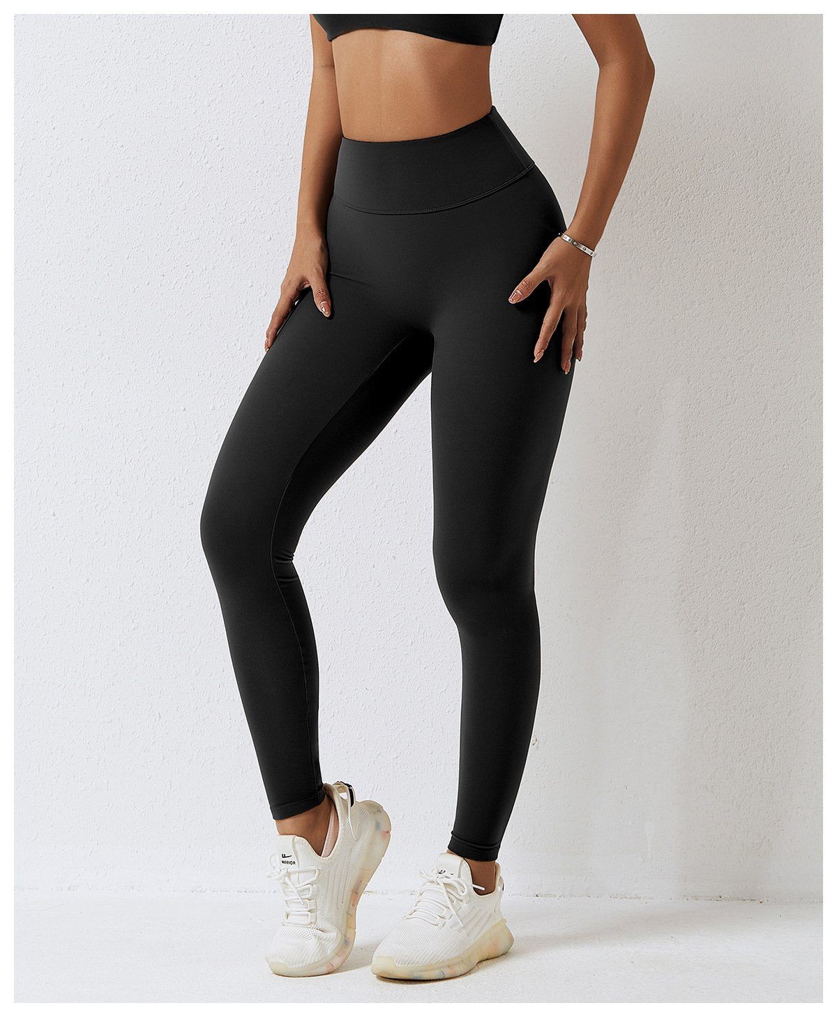 European And American High Waist Elastic Sanding Yoga Pants Hip Lifting And Belly Tight Fitness Pants Outer Wear Running Pants Women's 8120