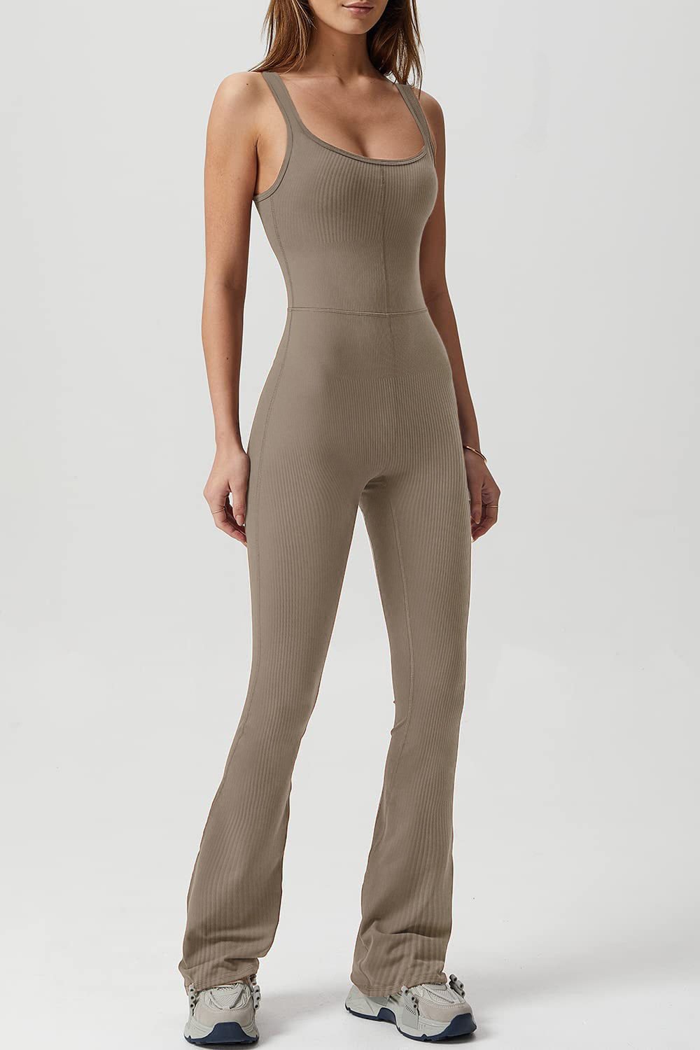 Fashion Clothing 2023 New Tight Stretch Solid Color Jumpsuit