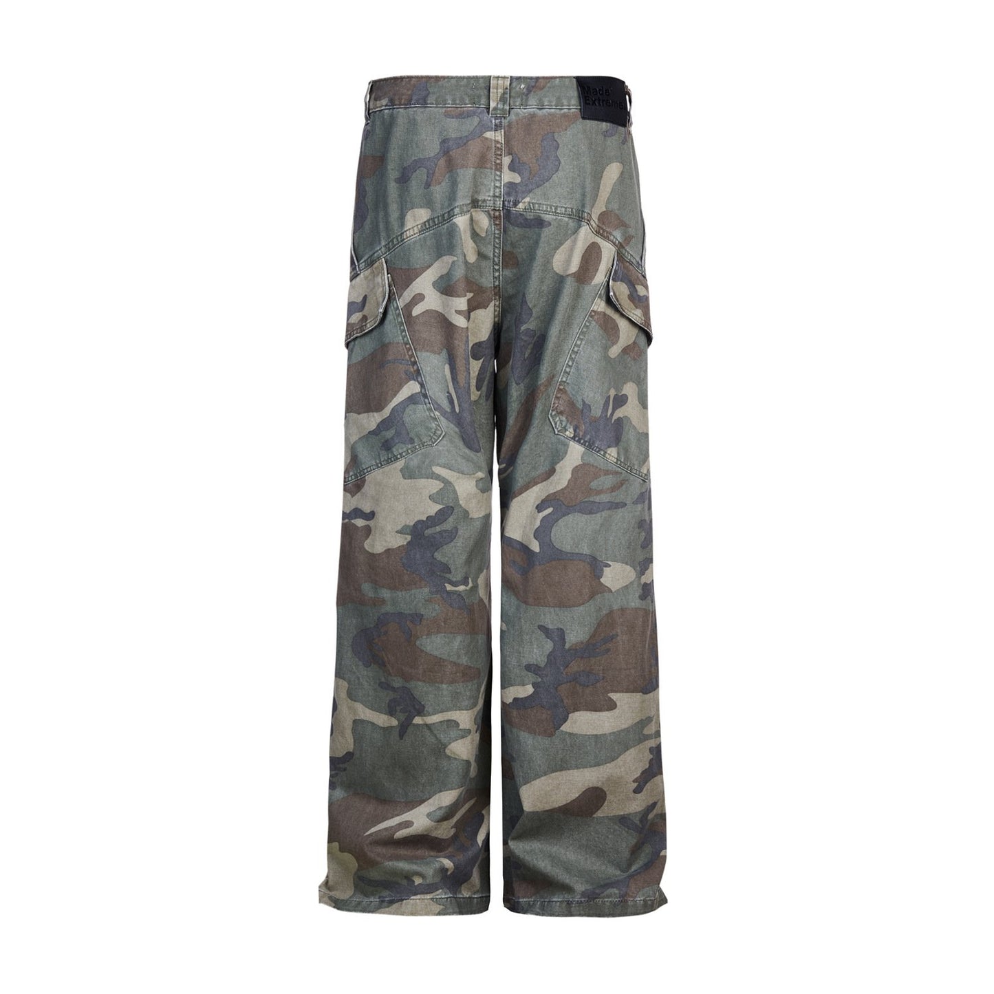 Original American Style Maple Leaf Retro Multi-Pocket Overalls Street Loose Camouflage Trousers