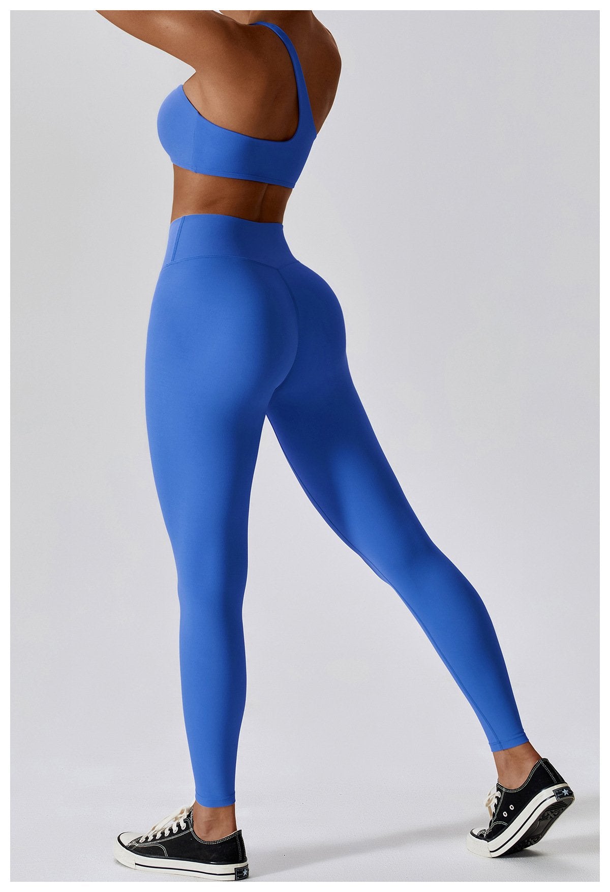 High Waist Abdominal Hip Lifting Naked Yoga Pants Quick-drying Fitness Running Pants Outer Wear Tight Sports Pants 8110