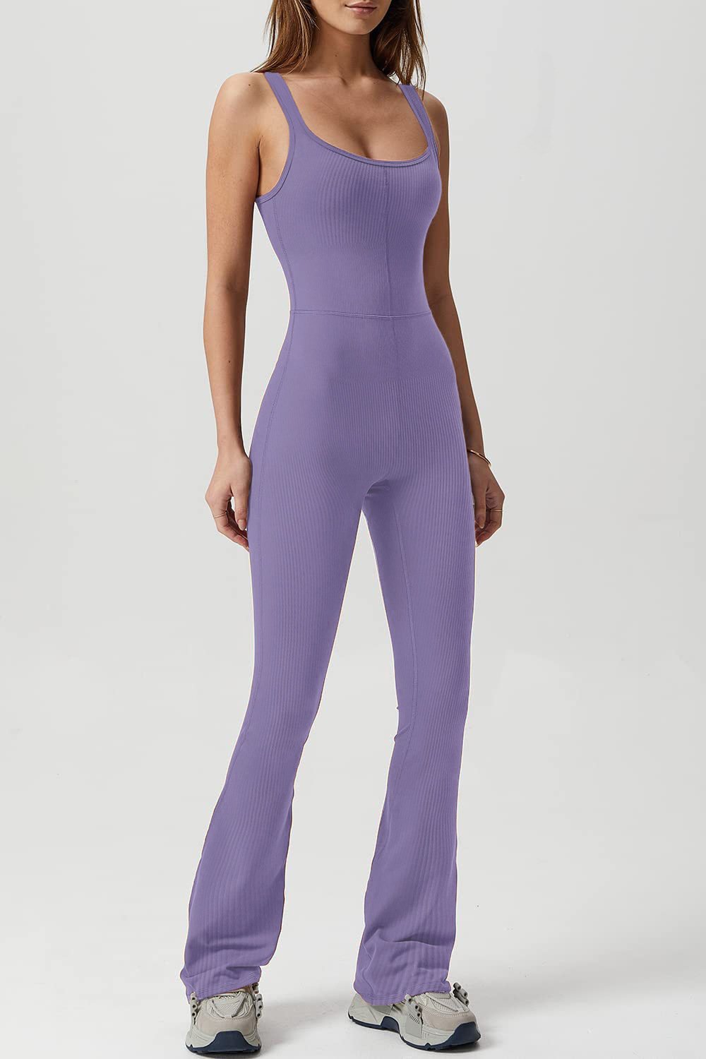 Fashion Clothing 2023 New Tight Stretch Solid Color Jumpsuit